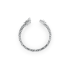 Elegant Platinum Pear-Shaped Diamond Line Bracelet (6.5 Inch)