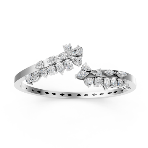 Grand Platinum Diamond Pave Bar Pendant