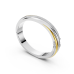 Luxurious Two-Tone Brand-Inspired Diamond Hinged Bangle Bracelet