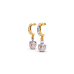 Two-Tone Diamond Drop Earrings