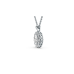 Round Cut Diamond Halo Pendant