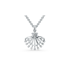 Floral Sunburst Diamond Fan Pendant