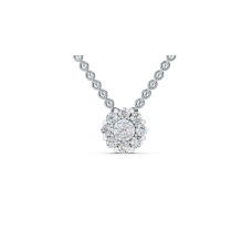 Floral Diamond Cluster Pendant