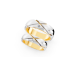 The Novara Cross-Engraved Diamond Couple Bands