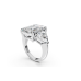 Grand Platinum Multi-Shape Diamond Cluster Statement Ring (US Size 6)