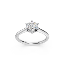 Romantic Platinum Oval and Round Diamond Ring