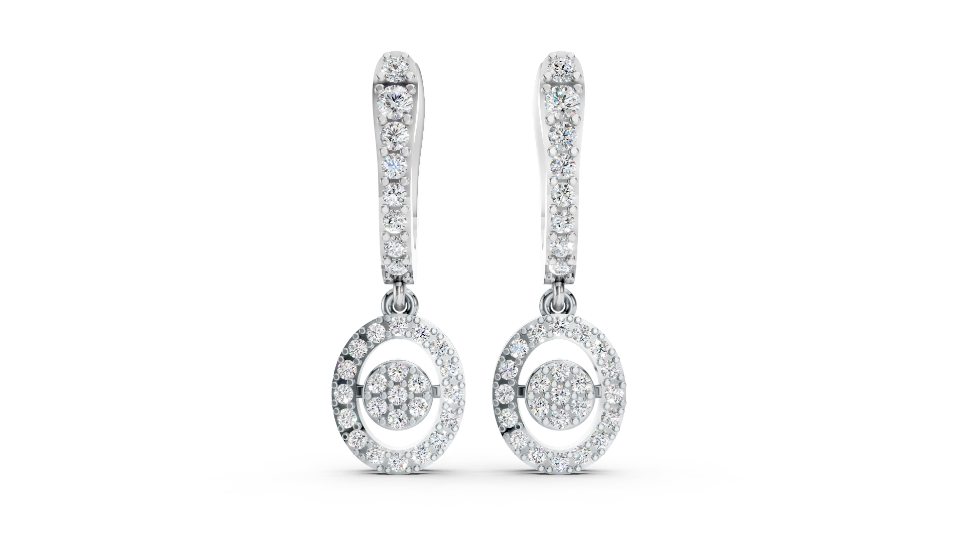 Classic Solitaire Diamond Drop Earrings